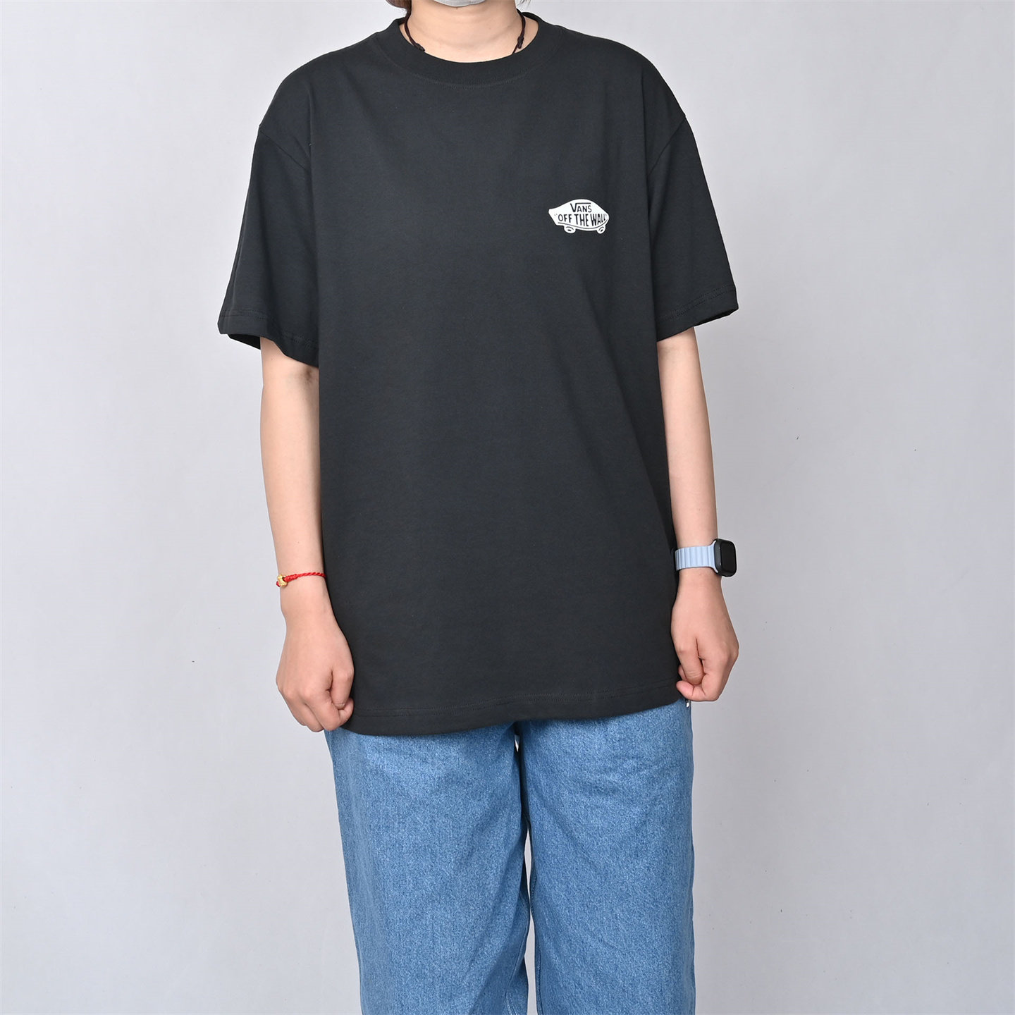 VANS范斯新款男子圆领短袖运动休闲宽松百搭舒适T恤VN000SYDY28