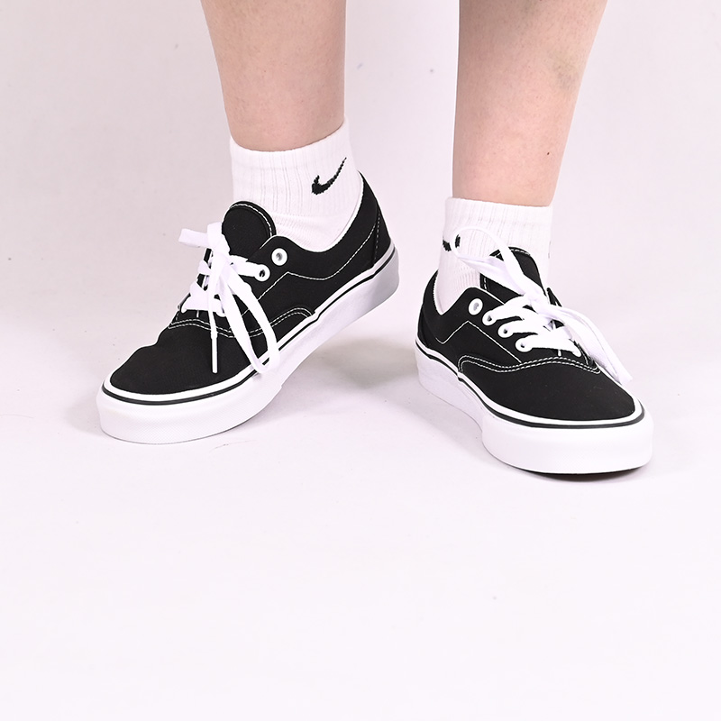 VANS范斯新款Era黑白低帮经典款板鞋情侣男女帆布鞋VN000EWZBLK
