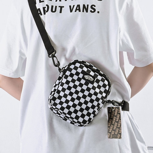 VANS范斯运动休闲男女黑白斜挎包
