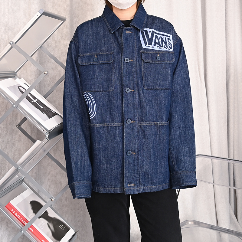 VANS个性图案牛仔夹克