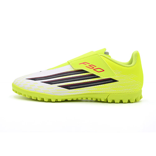 Adidas阿迪达斯新款儿童鞋男中童足球鞋魔术贴百搭运动鞋JS1487