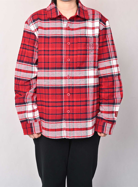 Converse匡威马年起飞系列新年款长袖衬衣男女红色上衣UCJ393-B35