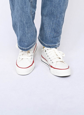 Converse匡威Throwback低帮男女休闲鞋白色百搭简约帆布鞋A18109C