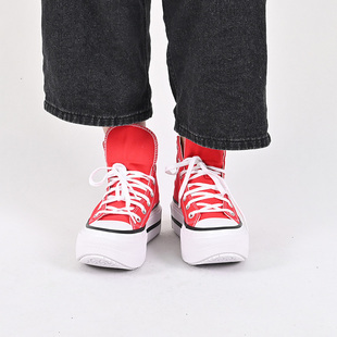 帆布鞋 高帮中性LIFT红色休闲鞋 A15542C 新款 Converse匡威2025秋季