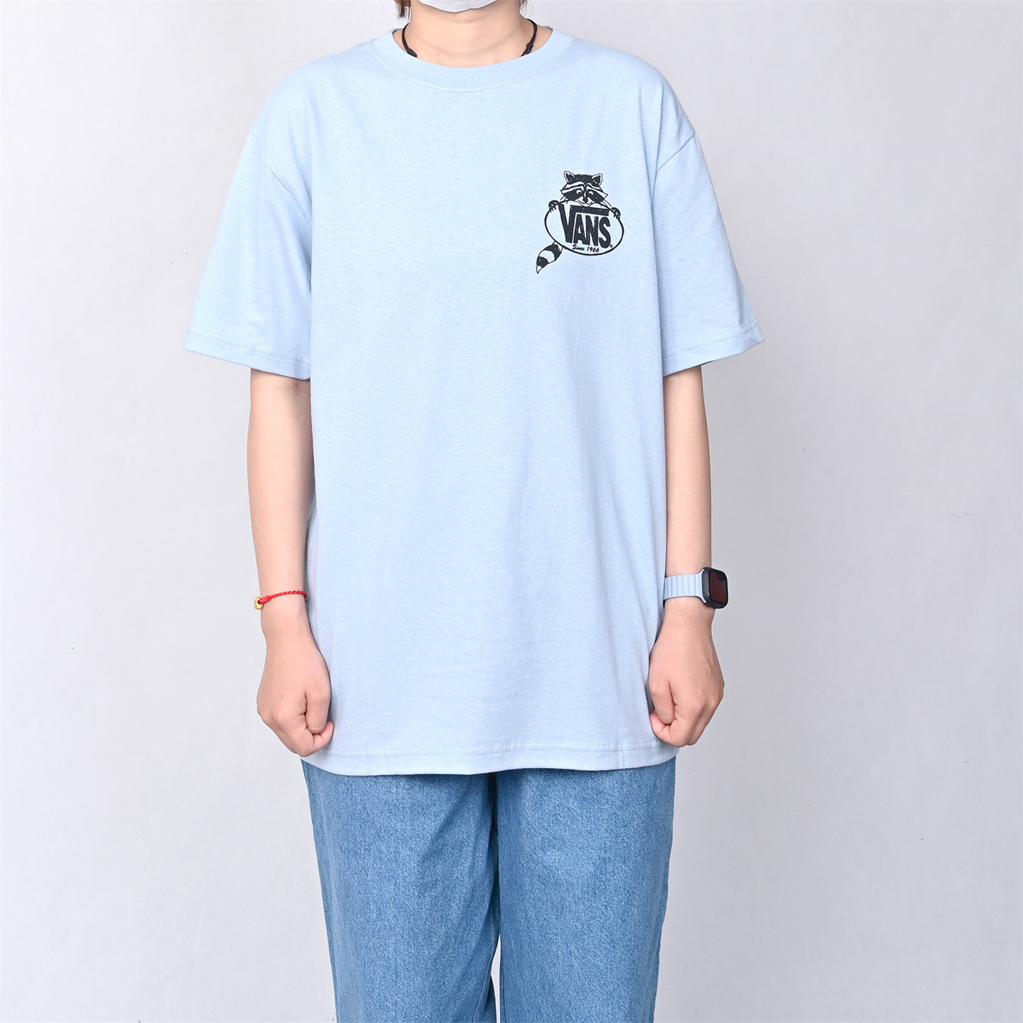 VANS范斯新款男子圆领短袖简约百搭运动休闲宽松T恤VN000X1EH90