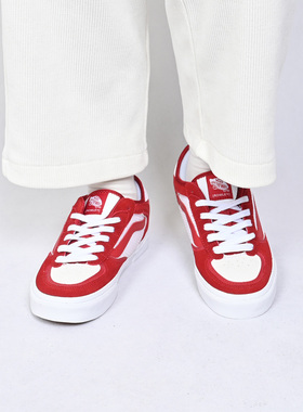 VANS范斯新款Rowley Classic男女休闲鞋红色百搭板鞋VN000SF4IZQ