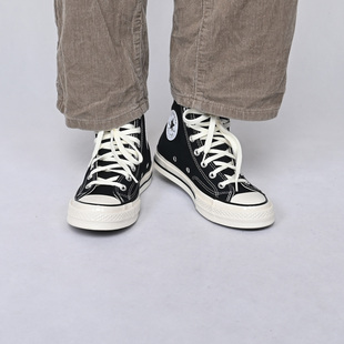 Converse匡威新款1970S经典帆布鞋男女休闲黑色高帮运动鞋A10354C