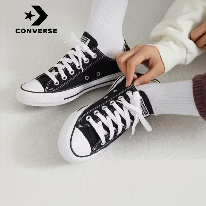 Converse匡威All Star经典款黑色低帮帆布鞋男女运动休闲鞋1