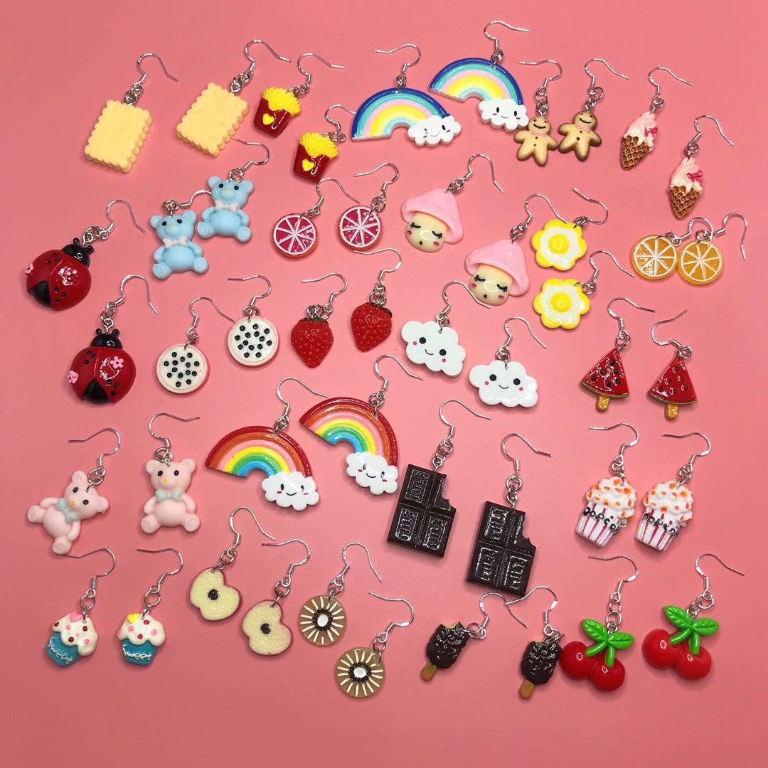 S925耳勾显脸瘦可爱亚克力耳环女气质韩国个性百搭耳坠耳钉,饰品/流行首饰/时尚饰品新,耳钉,淘宝优惠券,粉丝福利购,淘宝优惠卷