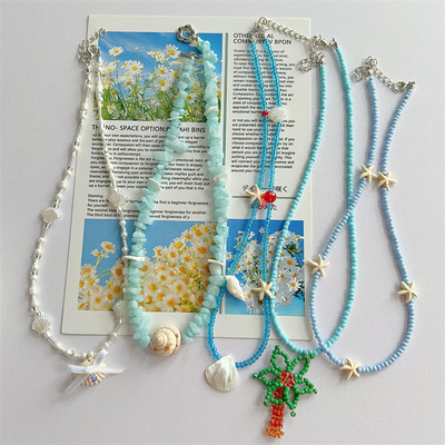 小众设计感配饰沙滩假日风锁骨链