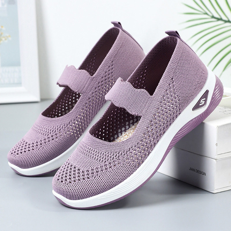 女鞋夏季女跨境shoes中老年妈妈鞋透气老北京布鞋轻便健步鞋