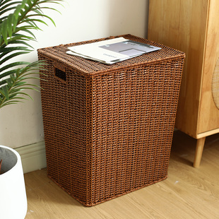 仿藤编脏衣篮家用衣服被子收纳筐浴室大号脏衣篓娃娃收纳桶整理箱