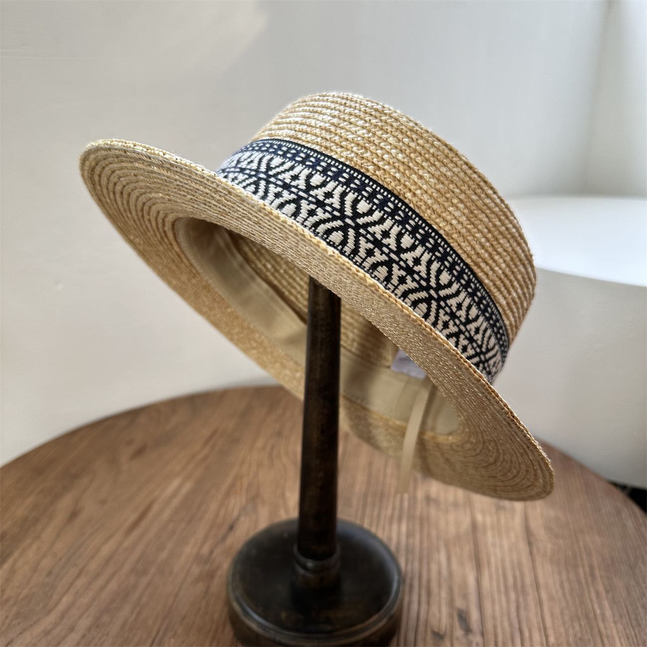 夏天平顶小礼帽复古民族风女士太阳帽遮阳防晒沙滩度假爵士草帽子,服饰配件/皮带/帽子/围巾,帽子,淘宝优惠券,粉丝福利购,淘宝优惠卷