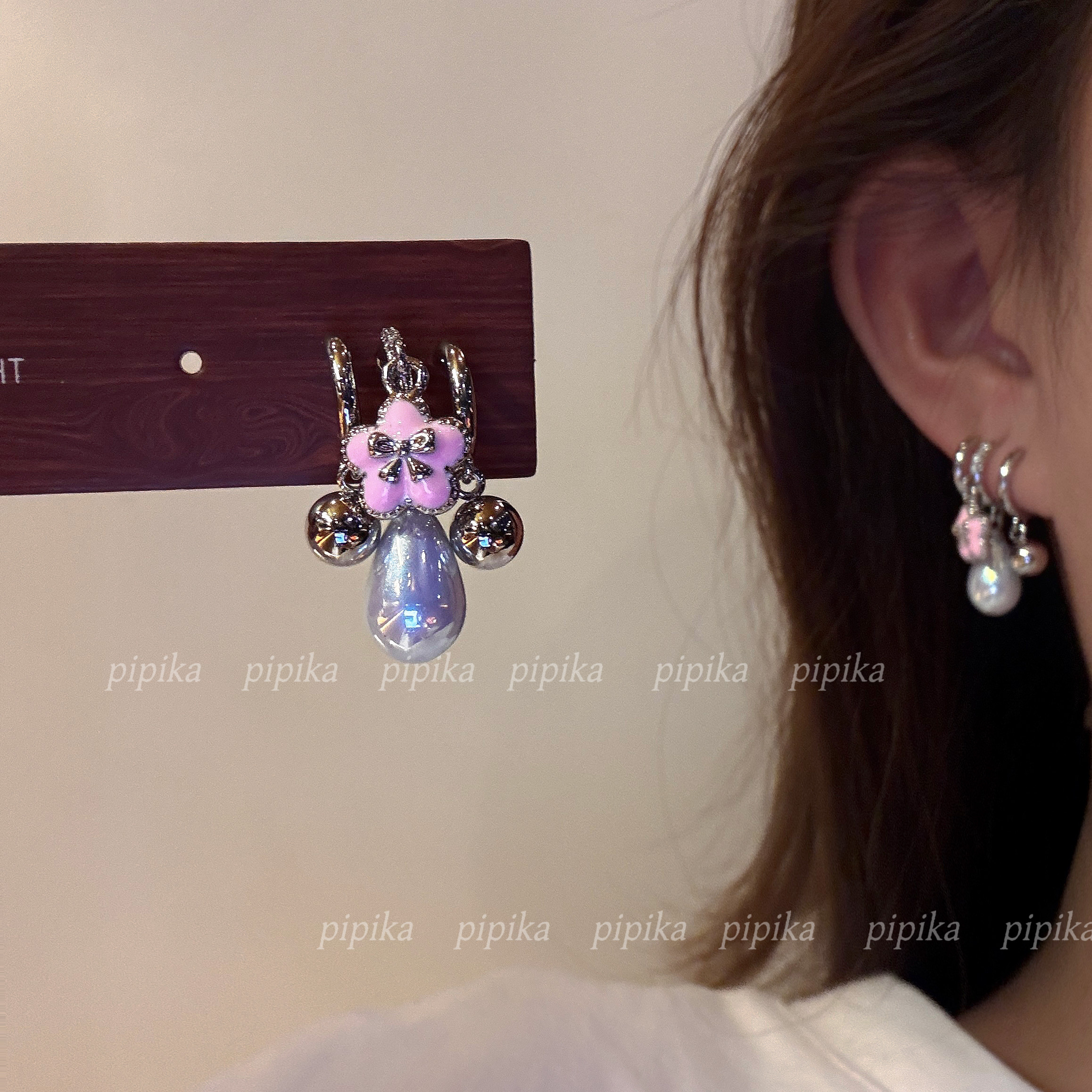 pipi原创粉樱珠光双球珍珠耳环耳饰耳钉耳坠甜美可爱百搭高级银针,饰品/流行首饰/时尚饰品新,耳环,淘宝优惠券,粉丝福利购,淘宝优惠卷