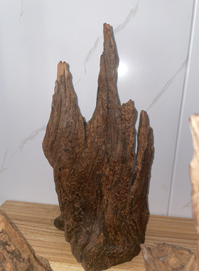 天然形成紫柚木皮刺沉木鱼缸造景部分装饰摆件景观需泡沉会黄水