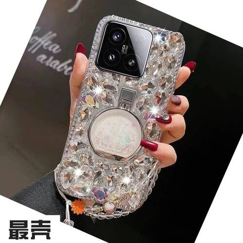 荣耀X60i满钻手机壳LYH-AN00香水瓶支架全包奢华闪钻软壳女款