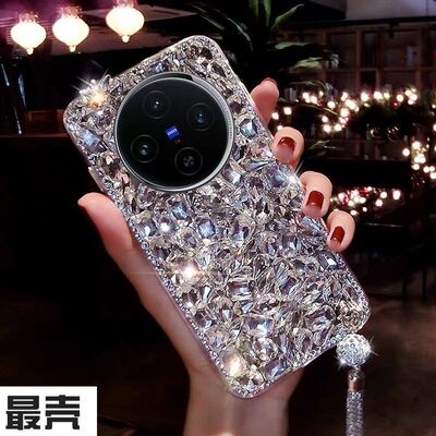 vivo X100手机壳韩国女款潮牌X90s X100Pro大气水钻网红同款女款