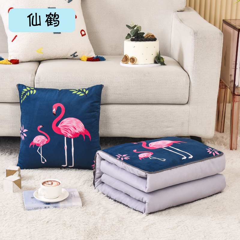 抱枕被子两用靠枕 春夏办公室午睡枕头 礼品靠垫折叠多功能空调被