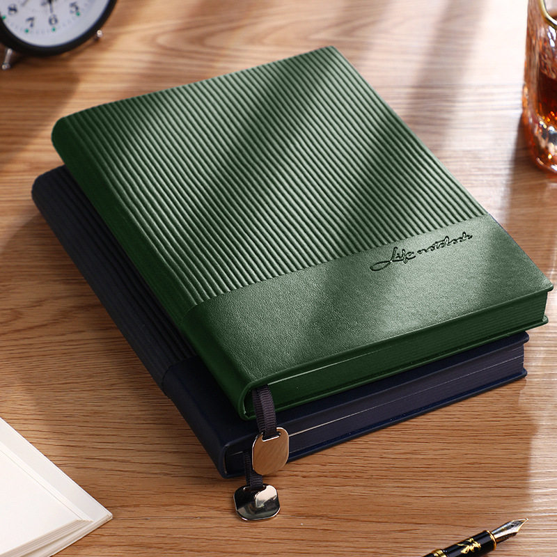 高档a5商务加厚笔记本定制本子软皮记事本笔记本礼盒套装可印logo