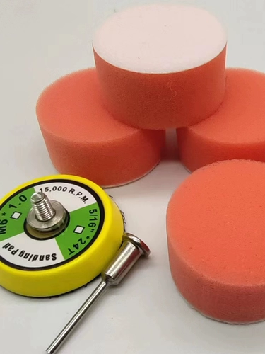 Поролоновый волнистый ткань для полировки, вощеный фрезерный станок для ногтей из грецкого ореха, 2 дюймов, 50mm