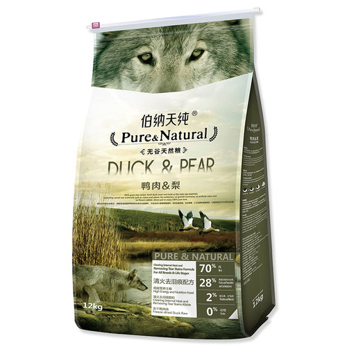伯纳天纯鸭肉梨狗粮清火去泪痕