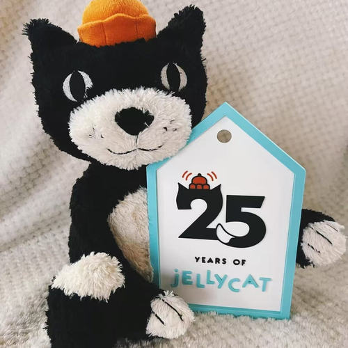 英国正品JELLYCAT 新品圣诞猫老板毛绒玩偶生日礼物送女生