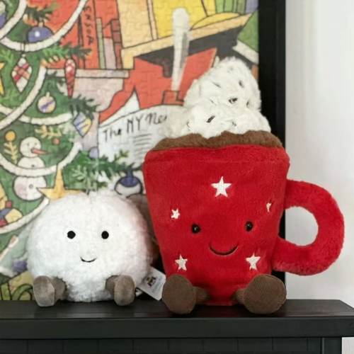 英国Jellycat趣味雪球柔软公仔陪伴毛绒玩具礼物可爱新品圣诞包邮