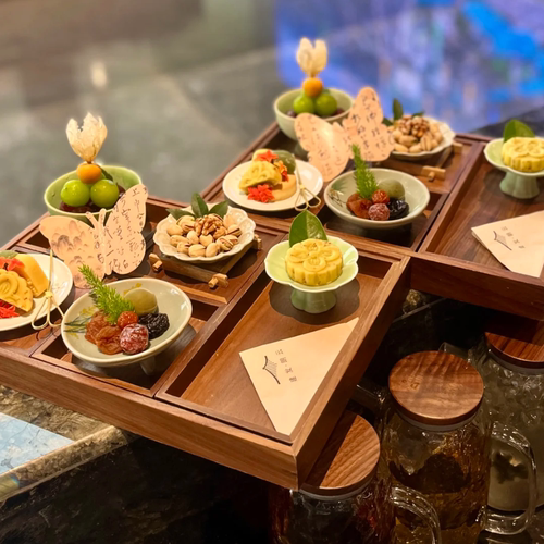 中式茶歇甜品下午茶摆盘