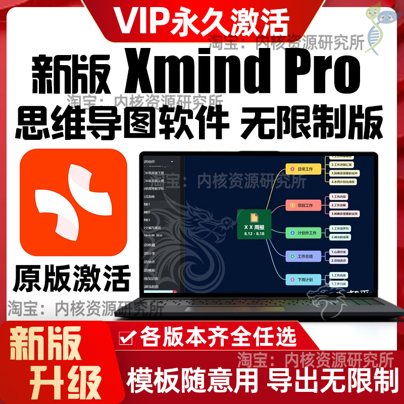 xmind永久激活会员pro思维导图软件安装包windows远程安装无限制图片