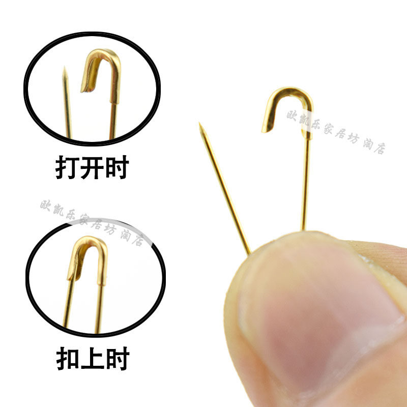 금속 구리 철 U 자형 안전핀 작은 루프리스 클립 핀 의류 태그 보험 핀 버클 고정