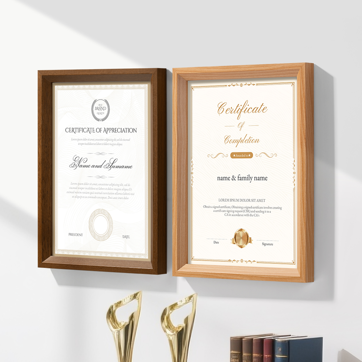 荣誉证书框奖状上墙神器展示架