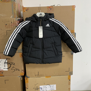 Adidas 阿迪达斯 儿童运动保暖冲锋衣帽子可拆羽绒服HM7161原1499