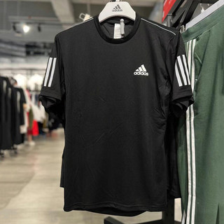 Adidas/阿迪达斯正品 CLUB 3STR TEE 男子休闲运动短袖T恤DU0859