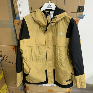 Adidas/阿迪达斯正品冬季男子运动保暖耐磨连帽外套 HM2708