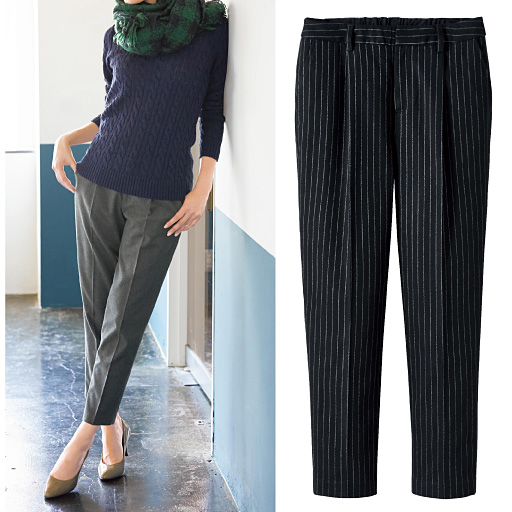 春款锥形铅笔通勤休闲裤中腰