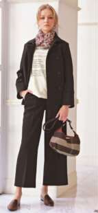 日单高端女装秋款空气层帅气双排扣马蹄袖外套