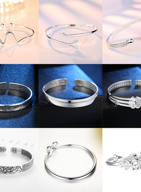 手镯女士简约不掉色手环饰品