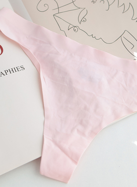 满6件8.8折  性感简约柔软无痕内裤女士中低腰丁字裤 予你K386