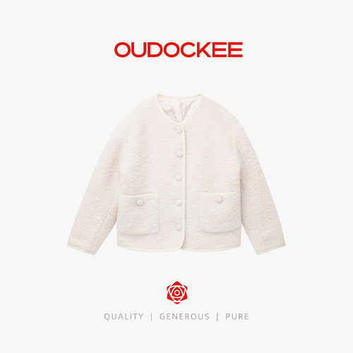 OUDOCKEE/欧多克小香风绵羊毛