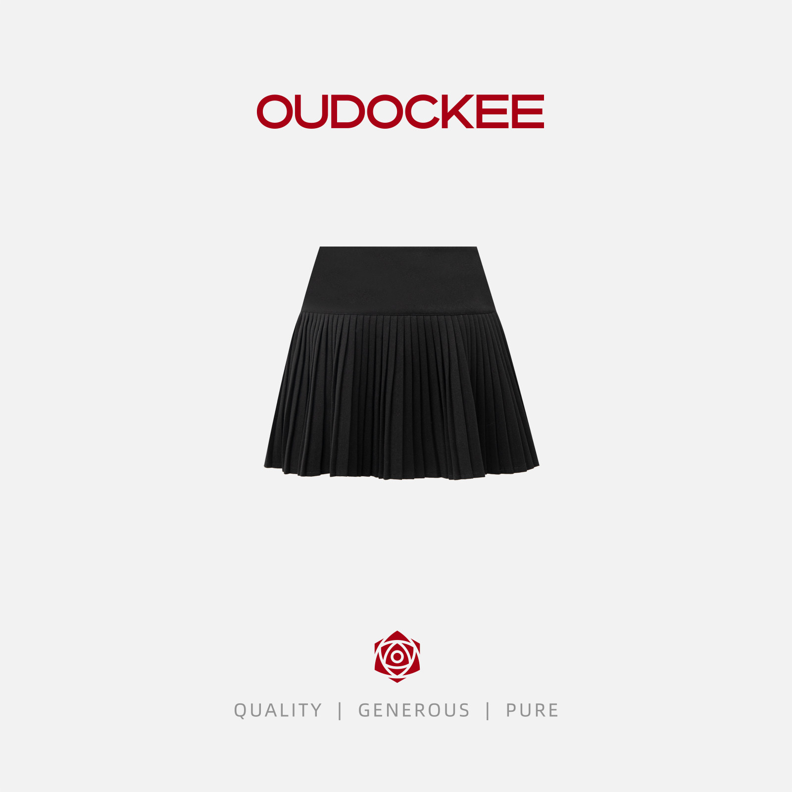 OUDOCKEE 鸥鸥 【芭蕾裙】百褶半身裙短裙高腰显瘦 BBCAC2571T