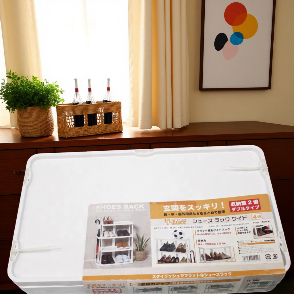 日本进口鞋架家用入户门口多层收纳架宿舍学生鞋架收纳神器