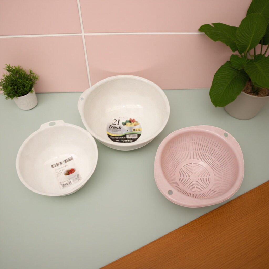 日本进口厨房沥水篮洗菜盆家用塑料洗菜篮子洗菜篮子沥水篮子