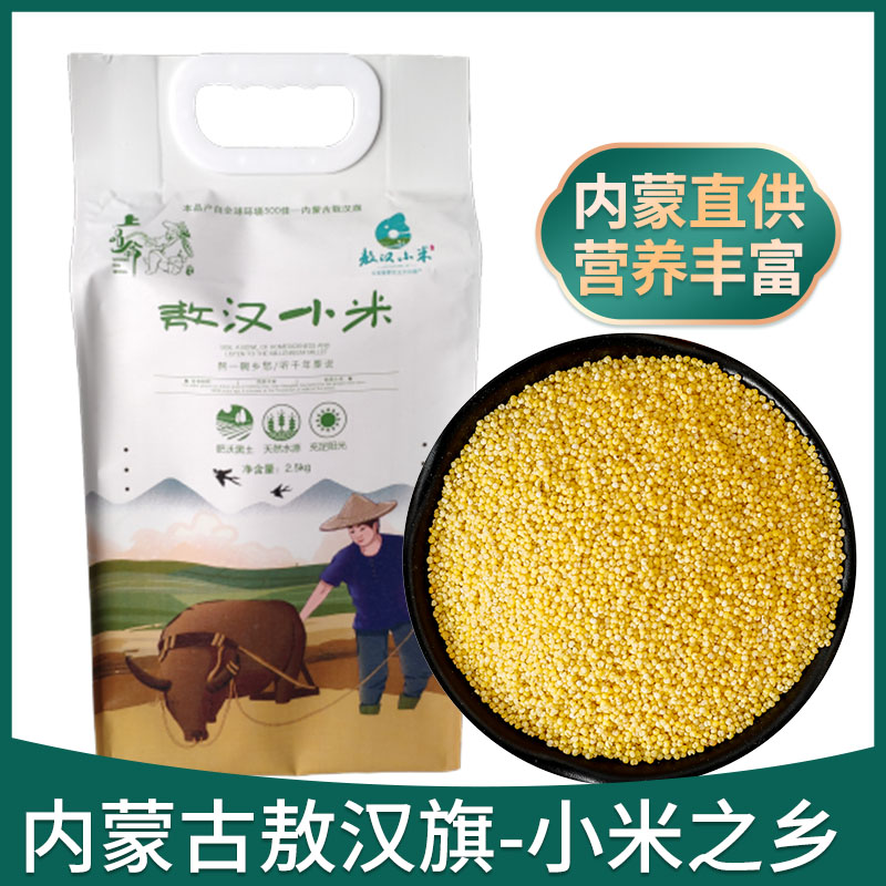 新米黄小米内蒙赤峰敖汉旗农家养胃粥月子米5斤礼品