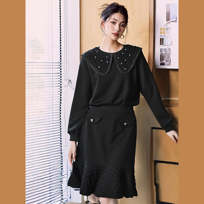 【珂系列】商场品牌女装折扣2025年冬季套装459元卫衣+359元半裙