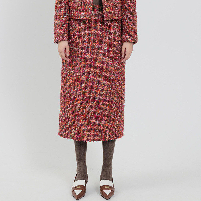 【贝系列】女装折扣2025年冬季专柜569元再生纤维粗花呢半裙,女装/女士精品,半身裙,淘宝优惠券,粉丝福利购,淘宝优惠卷