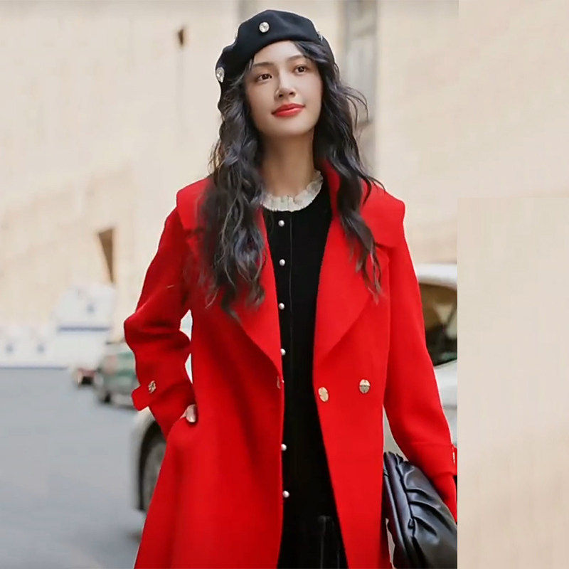 【N系列】女装折扣25冬2699元4.7%山羊绒95.3%绵羊毛双面呢大衣,女装/女士精品,毛呢外套,淘宝优惠券,粉丝福利购,淘宝优惠卷