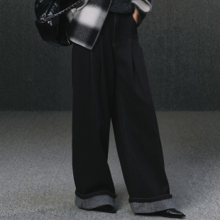 799元 折扣2025年冬季 商场品牌女装 再生纤维磨毛牛仔裤 依系列