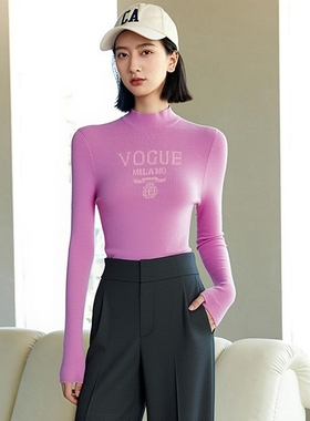 【祖系列】商场品牌女折扣25冬579元49.6%绵羊毛打底衫针织衫