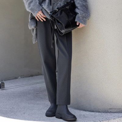 米系列保暖毛呢裤西装休闲裤