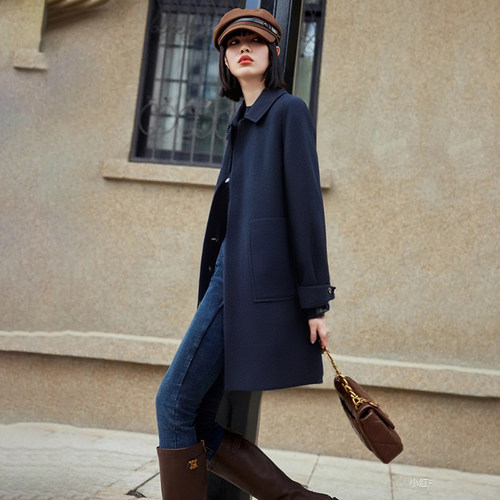 【梵系列】商场品牌女装折扣2025年冬季1899元双面呢大衣